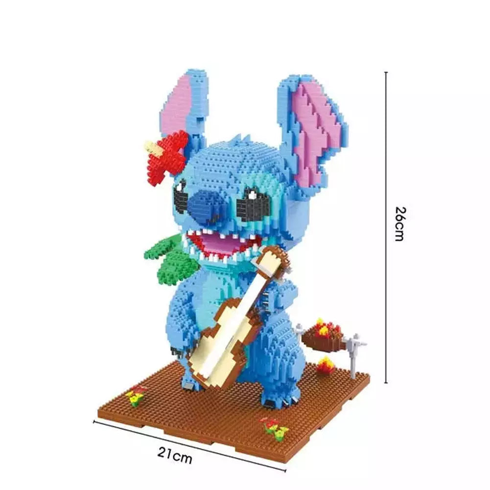 MOC NON 2882pcs+ 1044 Guitar Stitch Series Diamond Building