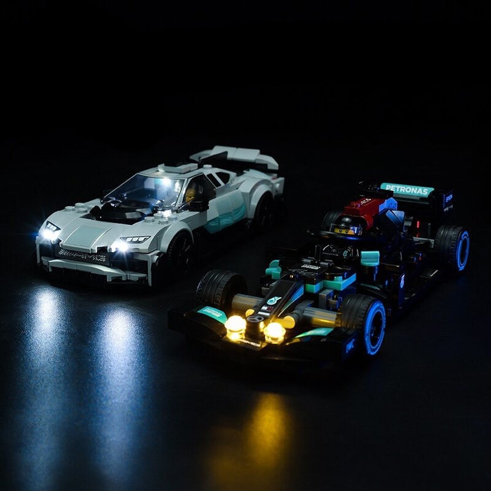 LED Lighting Set DIY Toys For Speed Champions 76909 Mercedes-AMG F1 W12 E Performance & Project One Not Included Block Jurassic Bricks