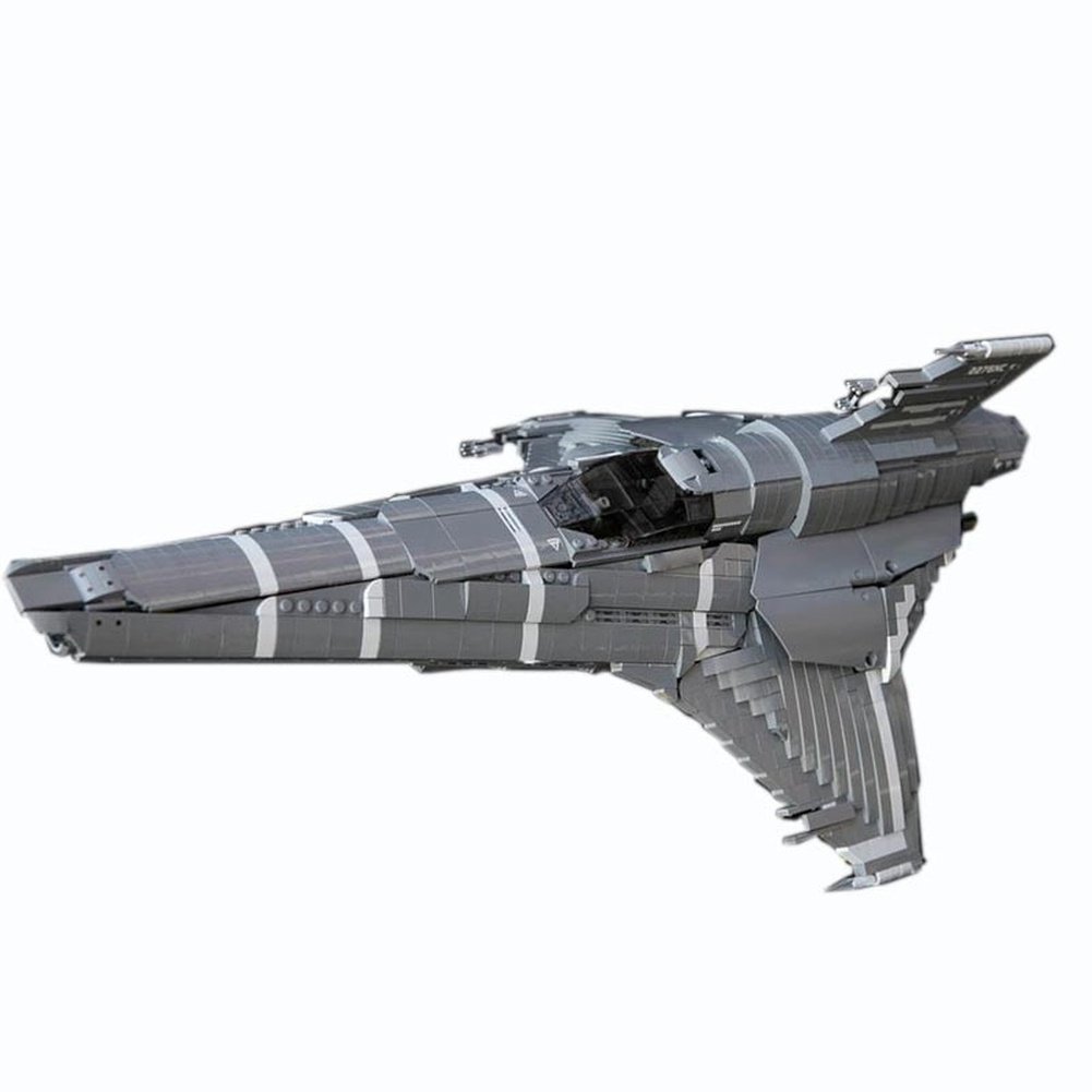 MOC Space Warship High-tech Mk UCS Colonial Python 9424 Outer Transport Ship Fighter Destroyer Building Block Bricks Kid Toy Jurassic Bricks