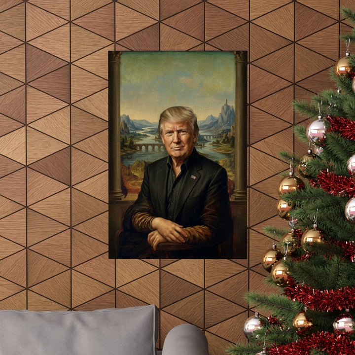Trump Mona Lisa by Leonardo Da Vinci Poster