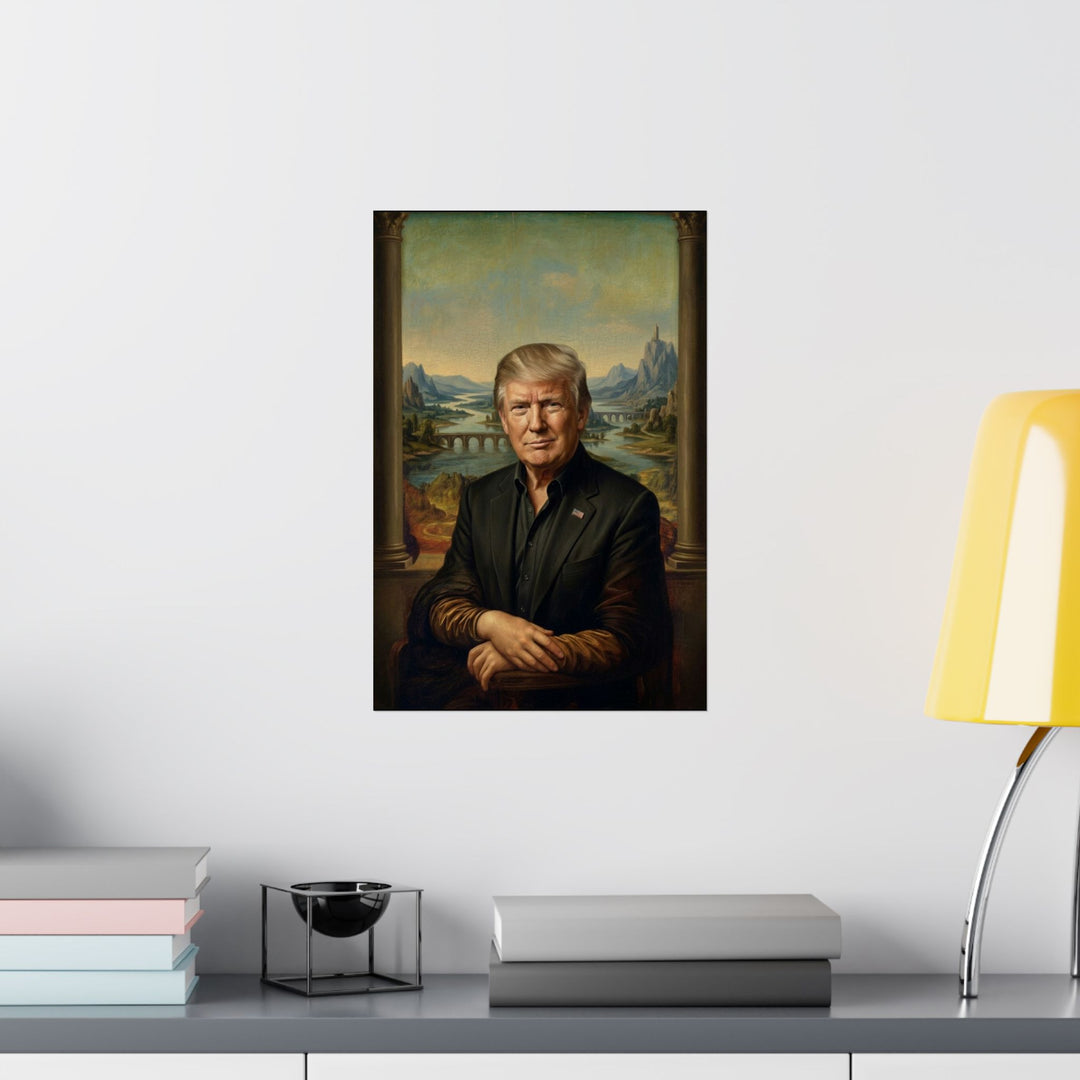 Trump Mona Lisa by Leonardo Da Vinci Poster
