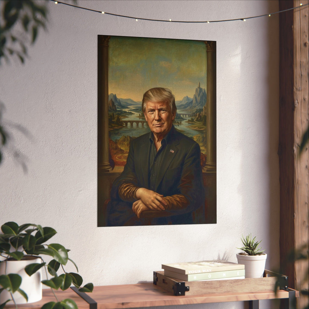 Trump Mona Lisa by Leonardo Da Vinci Poster