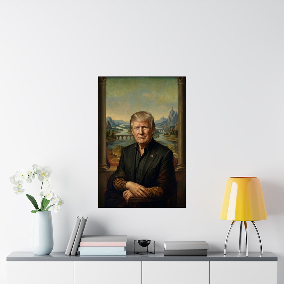 Trump Mona Lisa by Leonardo Da Vinci Poster