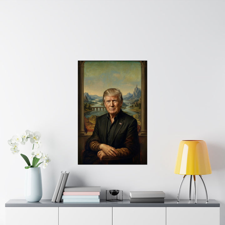 Trump Mona Lisa by Leonardo Da Vinci Poster