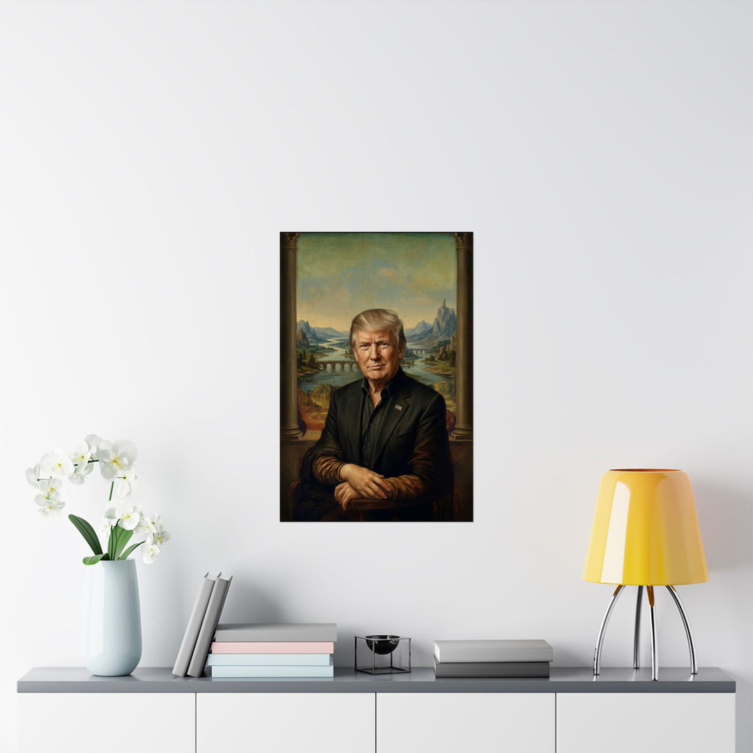 Trump Mona Lisa by Leonardo Da Vinci Poster