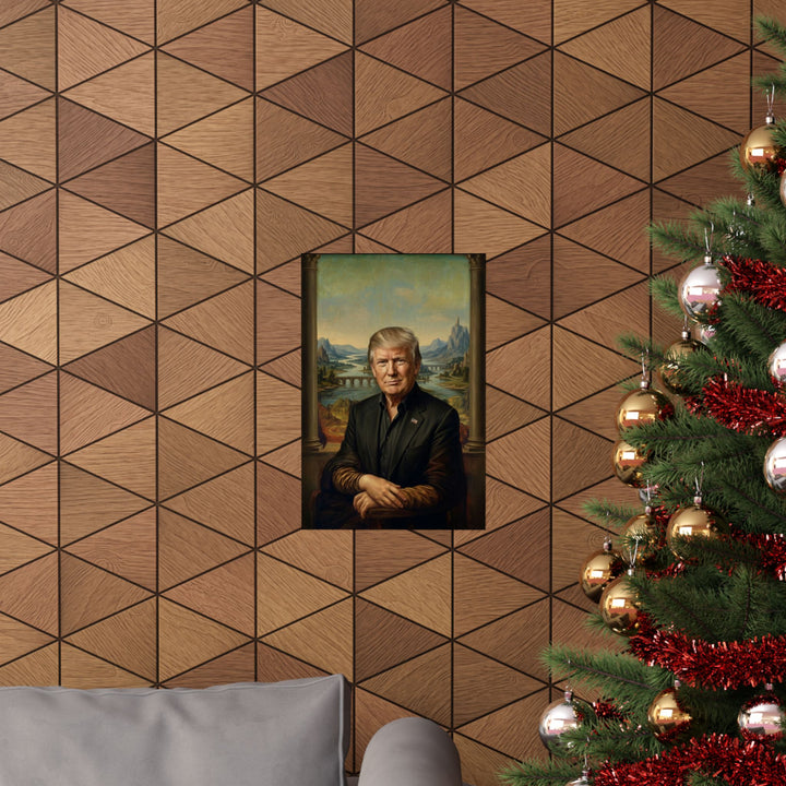 Trump Mona Lisa by Leonardo Da Vinci Poster