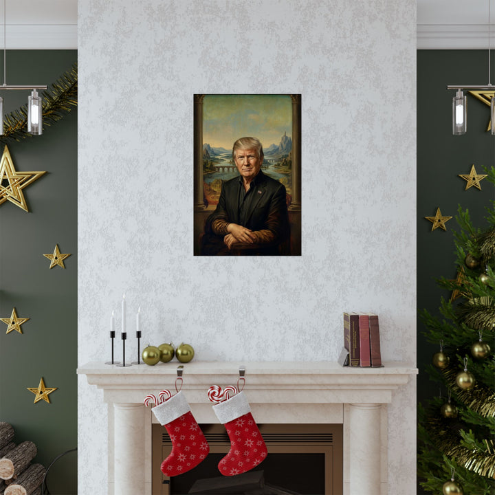 Trump Mona Lisa by Leonardo Da Vinci Poster