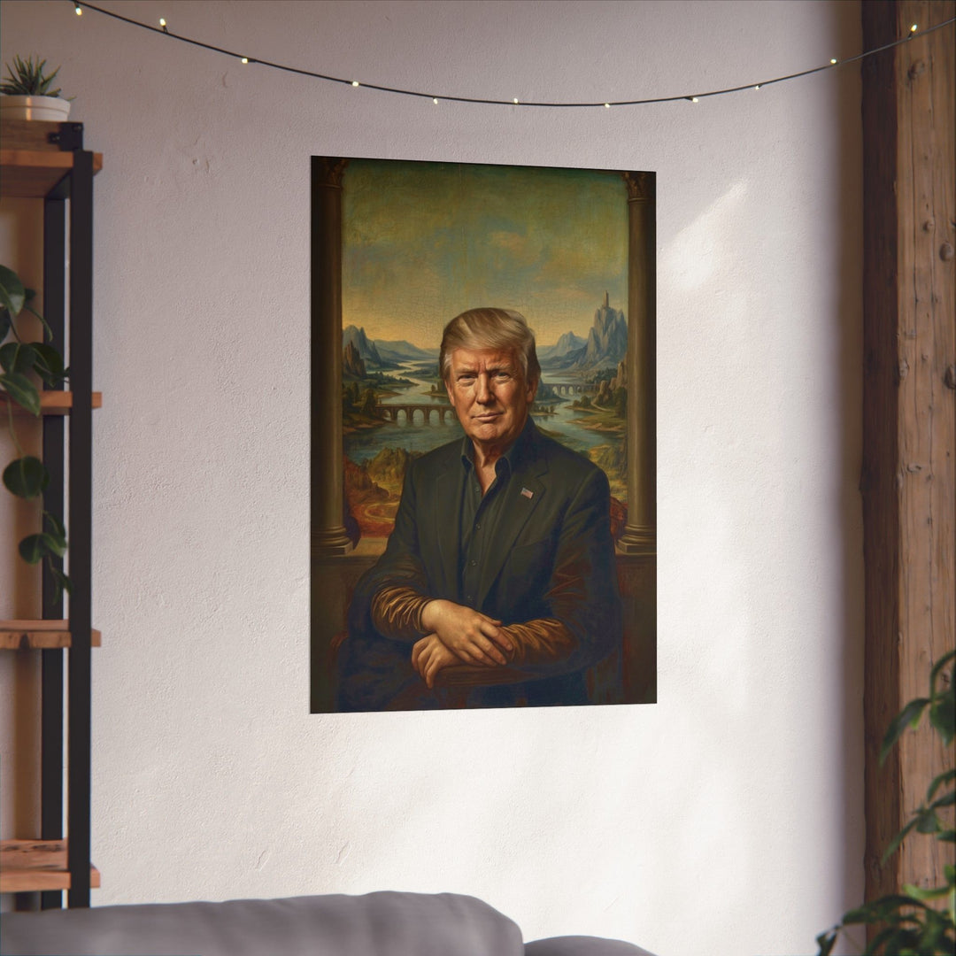 Trump Mona Lisa by Leonardo Da Vinci Poster