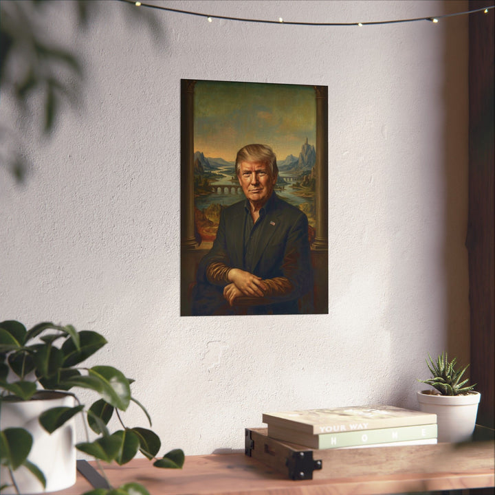 Trump Mona Lisa by Leonardo Da Vinci Poster