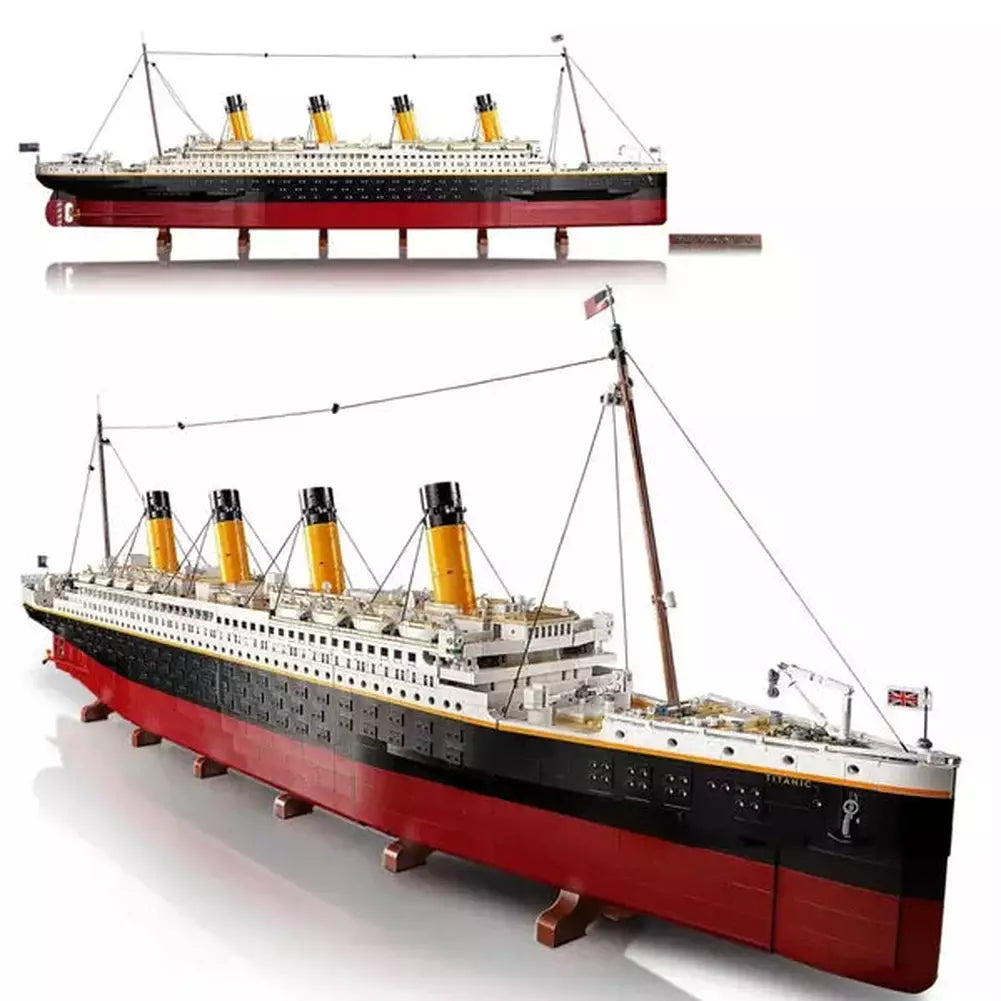 MOC NON LEGO Movie Titanic Building Blocks Large Cruise Boat Ship Steamship Model Bricks Classic 3D Model Toy Assembly Brick 2022 New