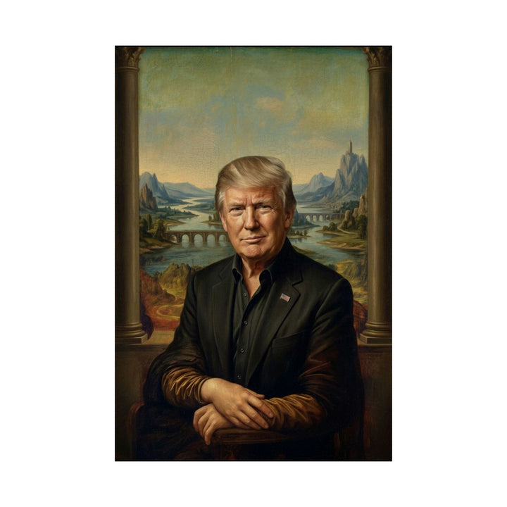 Trump Mona Lisa by Leonardo Da Vinci Poster