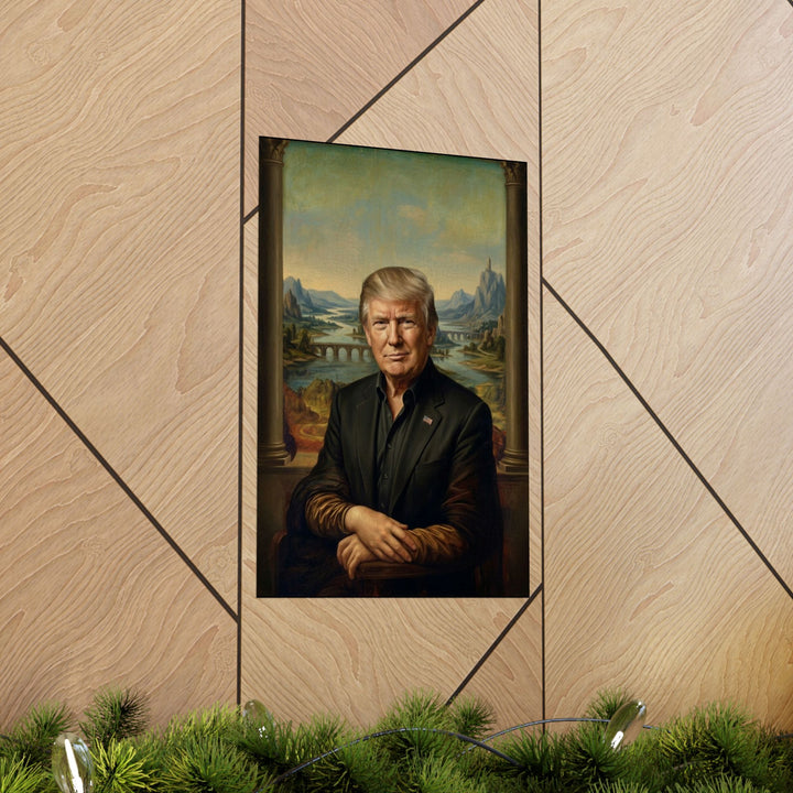 Trump Mona Lisa by Leonardo Da Vinci Poster