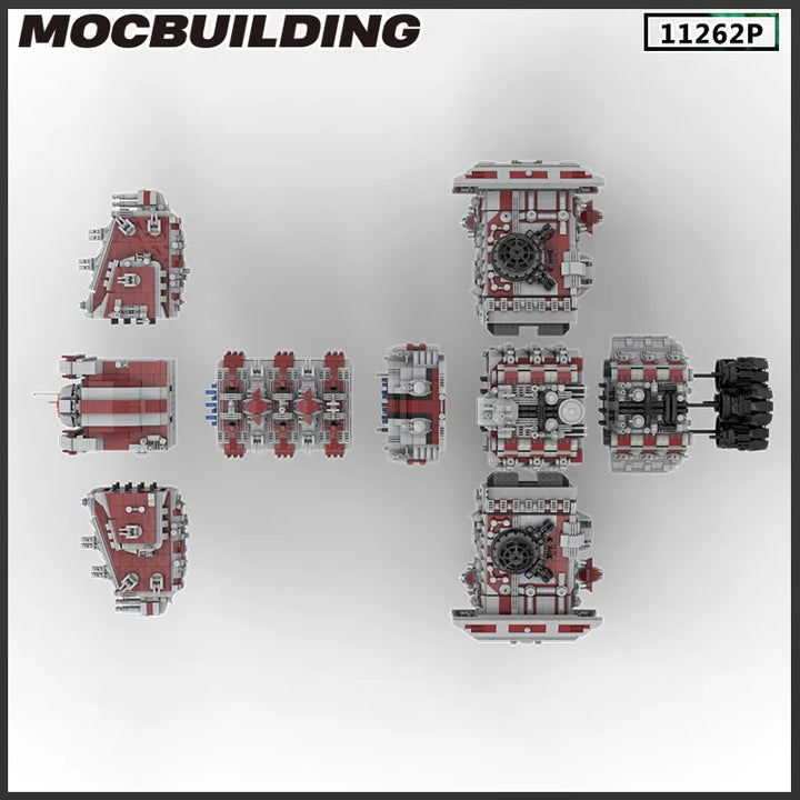 MOC NON LEGO MOC MOC Building Block Battlecruiser Starfighter Spaceship Model Collection DIY Brick   Playsets  Present