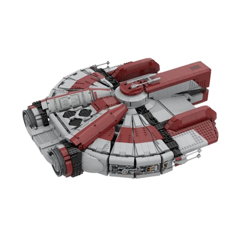 MOC NON LEGO MOC Ebon Model Hawk  Robot Transport 30979 Battleshipss Bricks Kid MOC Starship Vehicle Brick Build Eagle Battle Star MK1 Wars