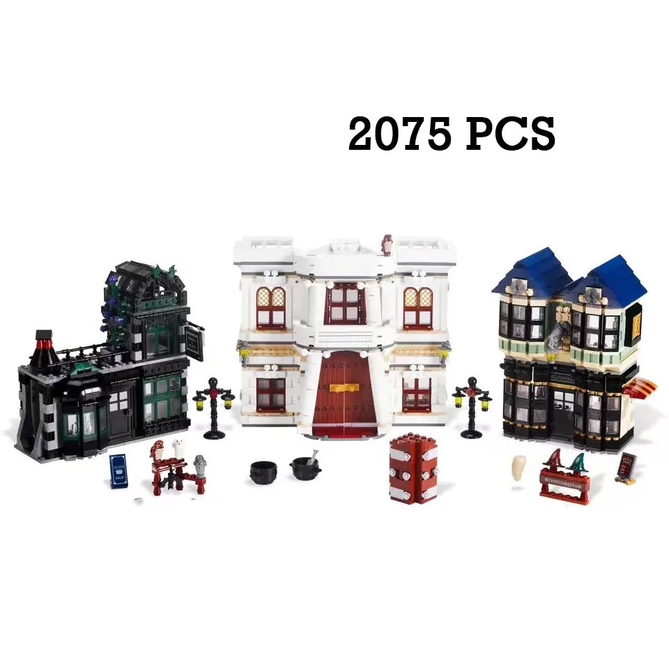 MOC NON  2023 NEW 76417 Wizarding Bank 4803Pcs Building Blocks Kit Bricks Movie Scene Diagoned Model toys