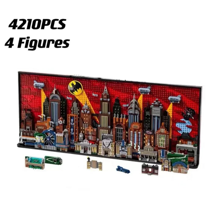 NON  2024 New 76271 The Animated Series Gotham City Skyline Building Block Model Compatible Assembly Brick Toys