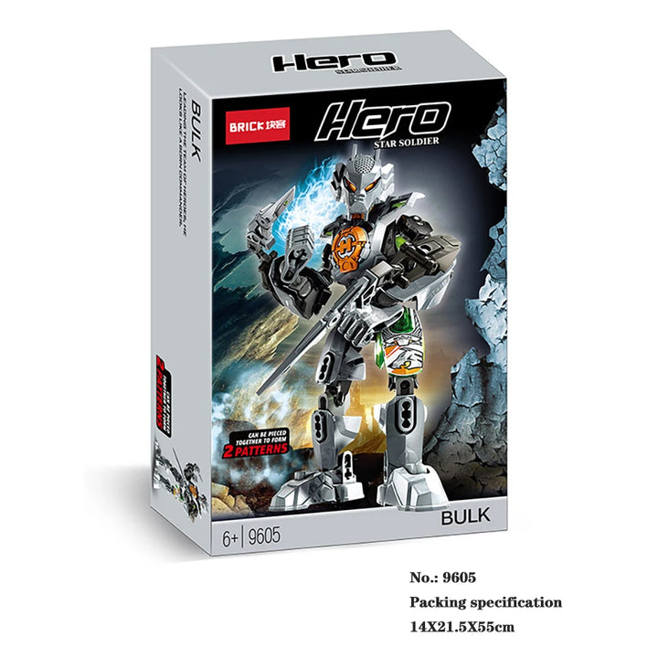 MOC NON LEGO Hero Factory Series Brinquedos Robot Toy Building Blocks Bionicle Bricks Fit Robots Model Action Figures Toys Juguetes Speelgoed