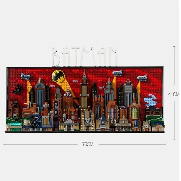 NON  2024 New 76271 The Animated Series Gotham City Skyline Building Block Model Compatible Assembly Brick Toys