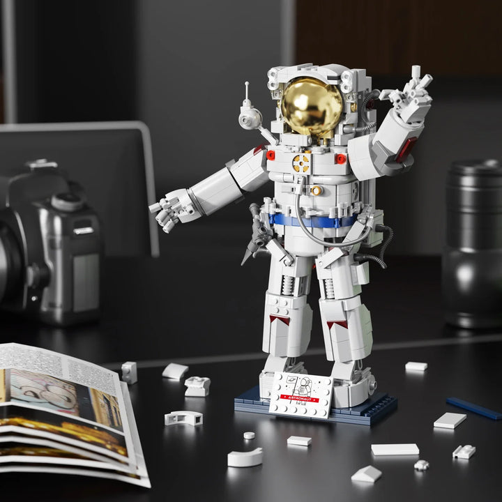 MOC NON LEGO 2024 NEW MOC Space Astronauts Building Blocks Set Machinery Spaceman Exploring Adventure Model Idea Bricks