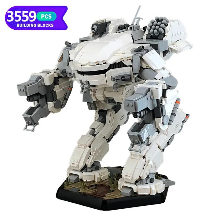 MOC NON  MOC MOC BattleTeched Mech Robot Building Block Build Model King Crab Mech Action Figure Battle Robot Brick Toy