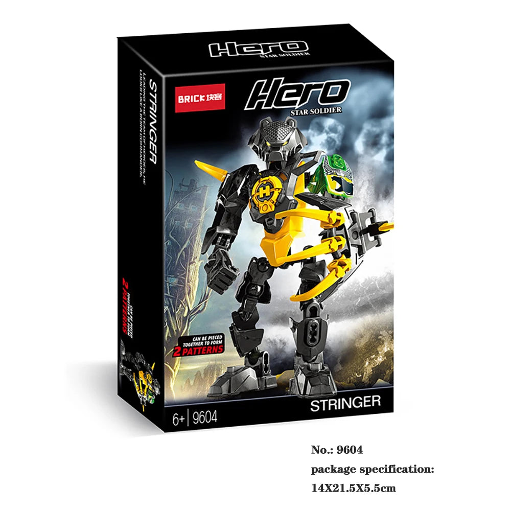 MOC NON Hero Factory Series Brinquedos Robot Toy Building Blocks Bionicle Bricks Fit Robots Model Action Figures Toys Juguetes Speelgoed