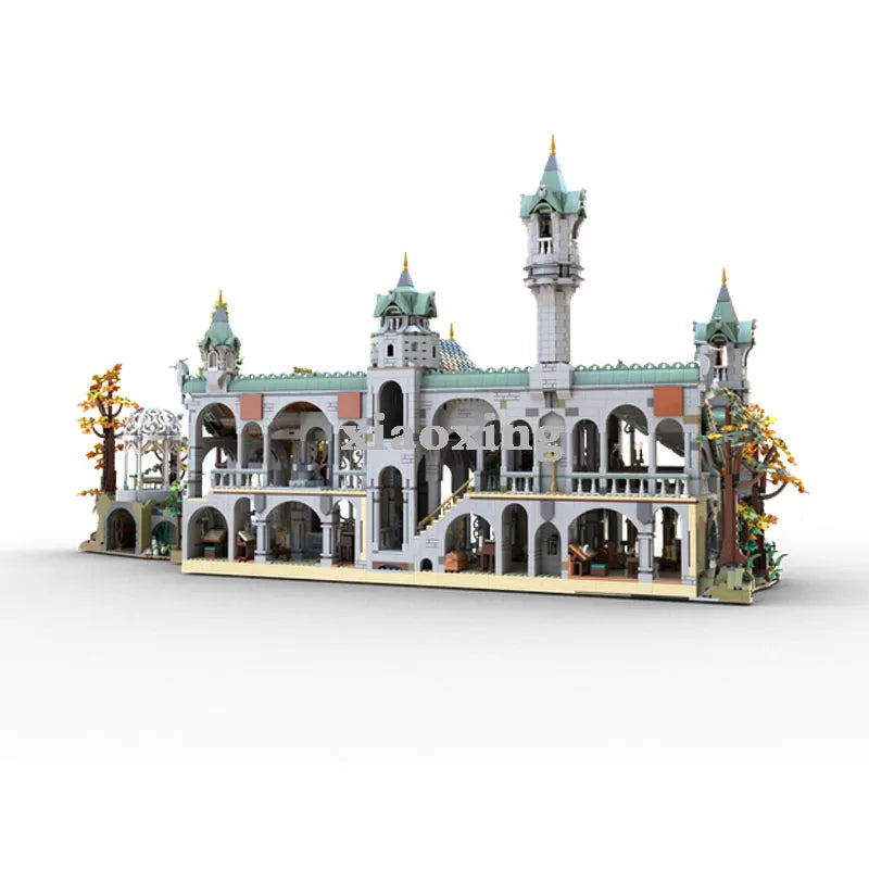 MOC NON LEGO 2023 MOC-149444 Medieval Building Model 10316 Kingdom Extension MOC-151016 Last Family Home Building Block Toys