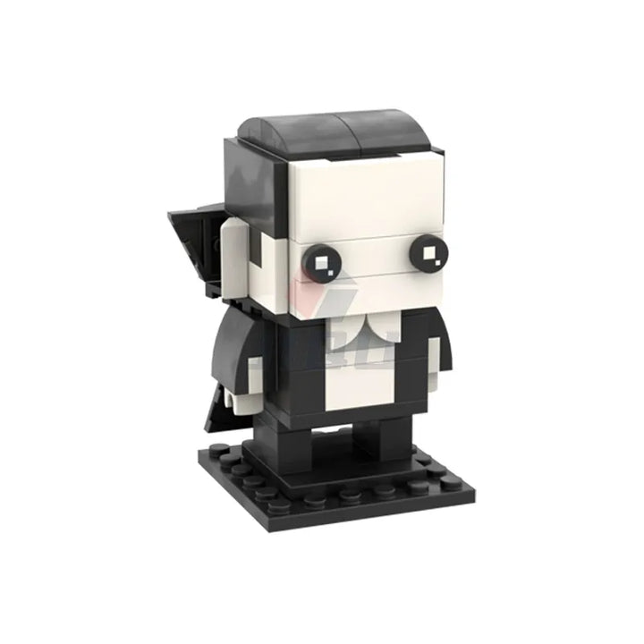 MOC NON  Halloween Dracula Vampire Coffin Building Blocks Horror Series Brickheadz Model Figures Creative City MOC Bricks Kid Toy