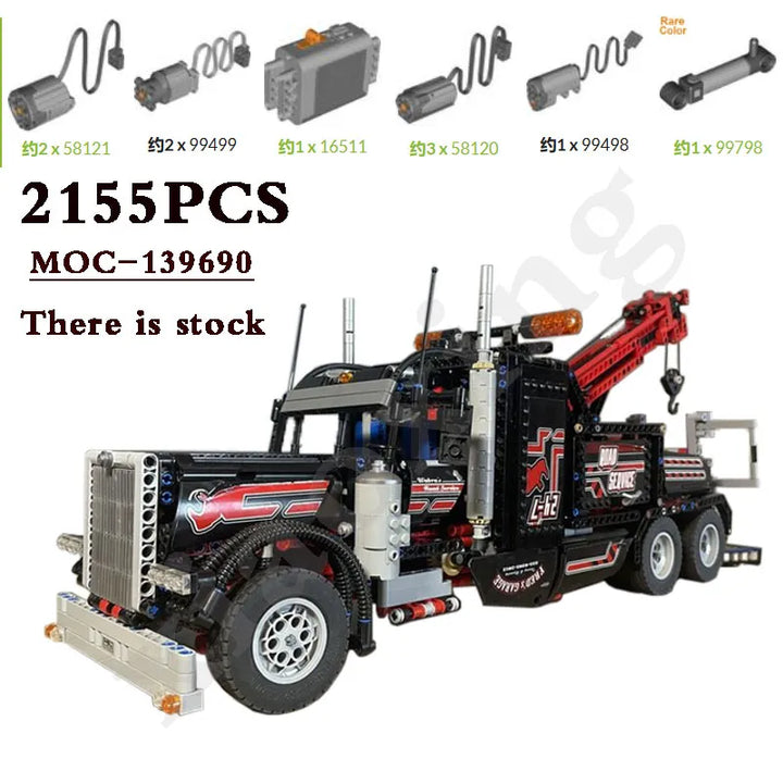 MOC NON LEGO 2023 New MOC-139690 Super Truck 2155 Pieces Suitable for 8285 Assembled Building Blocks Kids Educational Toys DIY