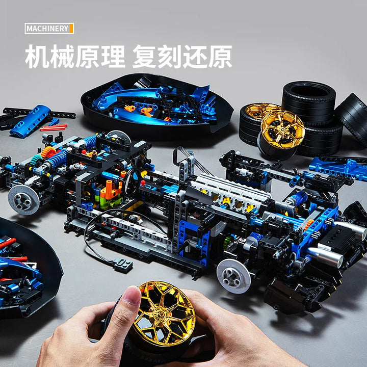 MOC NON LEGO 3811pcs MOC Technical 1:8 SVJ Sports Car Building Blocks Model City Remote Control Car Bricks toys    Set