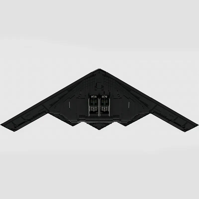 MOC NON LEGO  Military Combat B-2 Spirit Bomber Building Block Set Black Fighter Hawk Aircraft Transport Airplane F-117 Nighthawk Toy