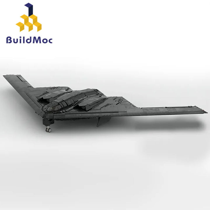 MOC NON LEGO  Military Combat B-2 Spirit Bomber Building Block Set Black Fighter Hawk Aircraft Transport Airplane F-117 Nighthawk Toy