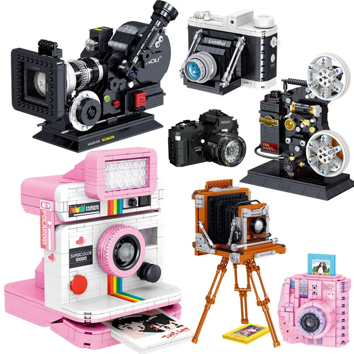 MOC NON  MOC Creative Digital Camera Building Blocks DIY Plastic Bricks  Toys Fun Kids