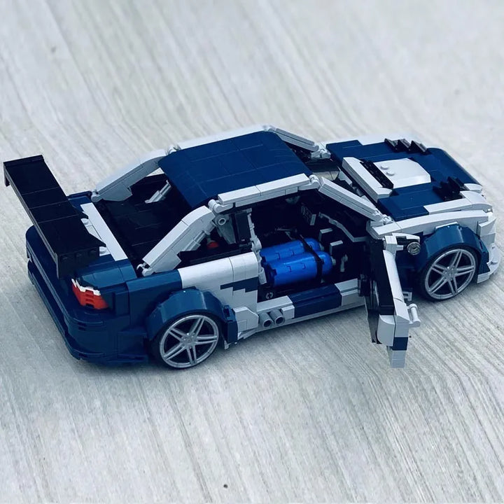 MOC NON LEGO New E46 M3 GTR Need for Speed MOST WANTED Supercar Racers Vehicles MOC-140344 Building Blocks Bricks Toy Kids Boy