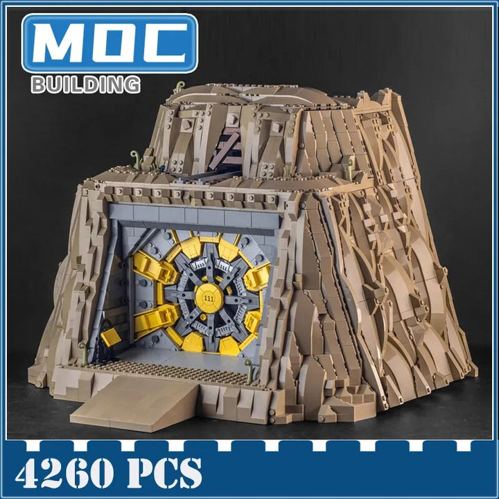 MOC NON LEGO MOC MOC Creative Game Working Fallouts Vault Building Block Model City Construct Education Series Bricks Toys Kids  DIY