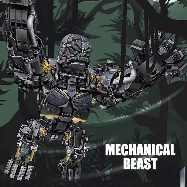 MOC NON  MOC City Technical MOC Primal Titan Mechanical Gorilla Transformation Robot Model Building Blocks DIY Bricks toys