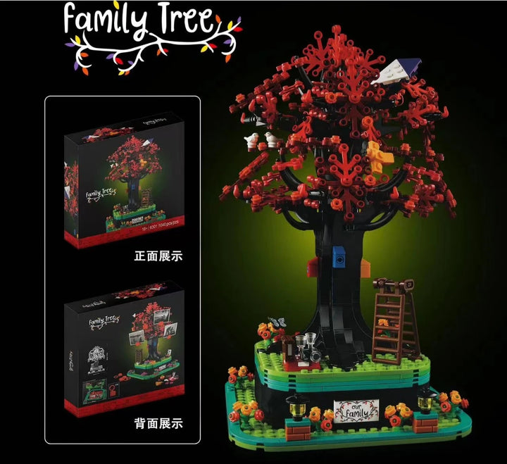 MOC NON  2024 new 1040pcs  21346 Family Tree Building Blocks Model  View Bricks Assemble Toy