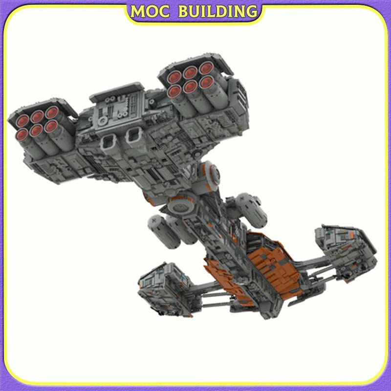 MOC NON LEGO MOC Famous Movie Series Scene Bunker Buster Building Blocks Fighter Spaceship Model DIY MOC Assembled Bricks Kids Toys