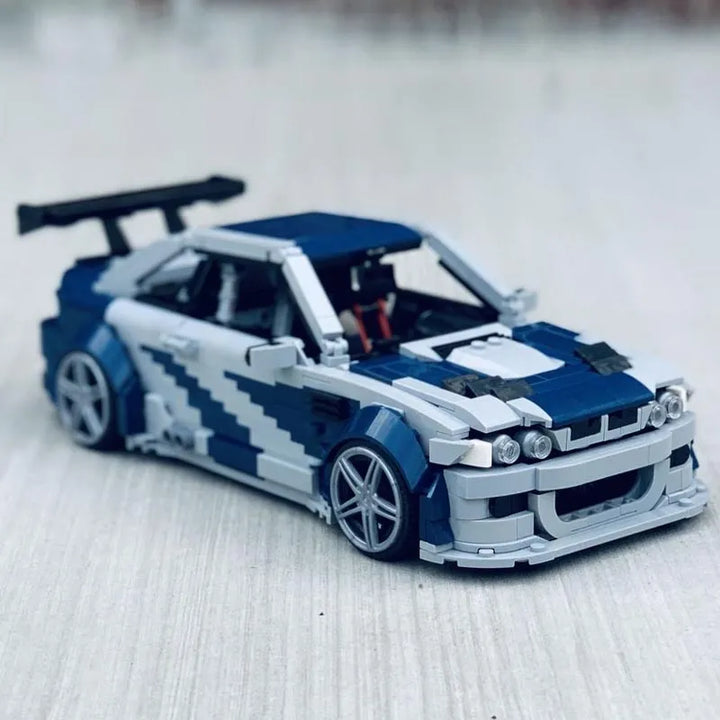 MOC NON LEGO New E46 M3 GTR Need for Speed MOST WANTED Supercar Racers Vehicles MOC-140344 Building Blocks Bricks Toy Kids Boy