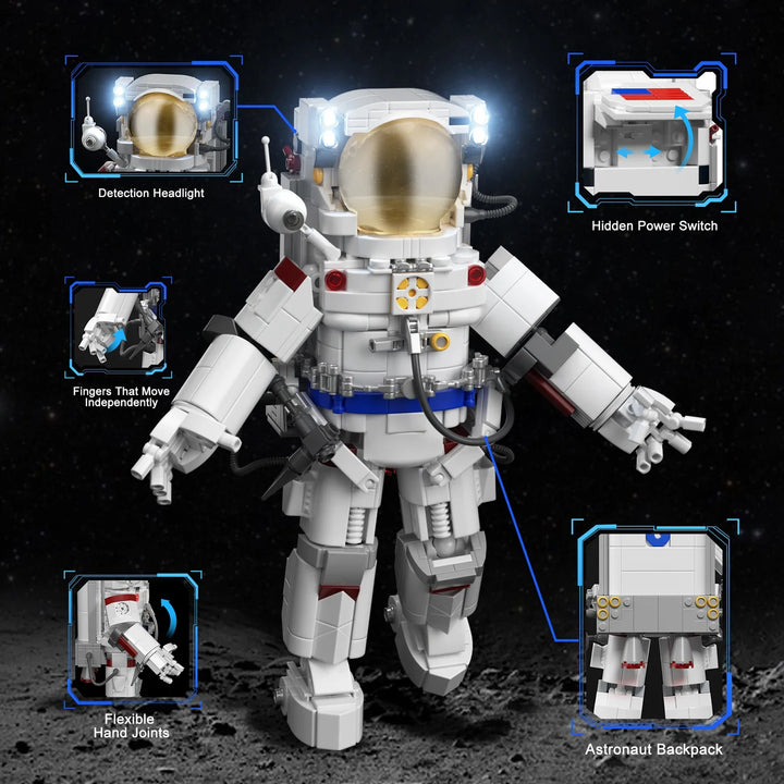 MOC NON LEGO 2024 NEW MOC Space Astronauts Building Blocks Set Machinery Spaceman Exploring Adventure Model Idea Bricks