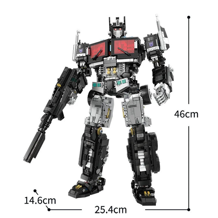 MOC NON LEGO 2023 New Technical Black Robot Building Blocks Model MOC Creativity Deformation Mech Bricks toys    Set