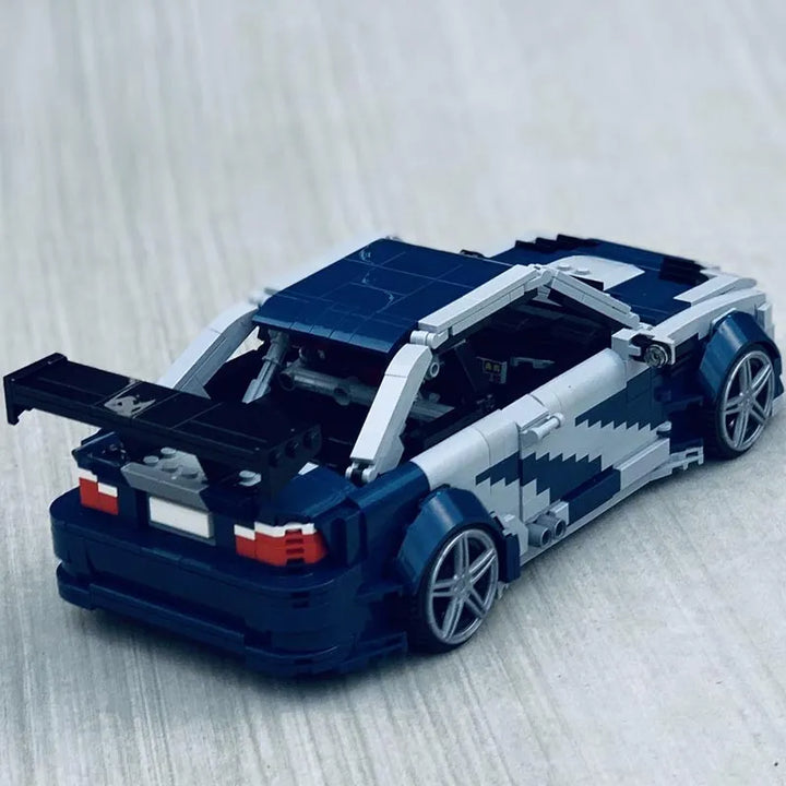 MOC NON LEGO New E46 M3 GTR Need for Speed MOST WANTED Supercar Racers Vehicles MOC-140344 Building Blocks Bricks Toy Kids Boy