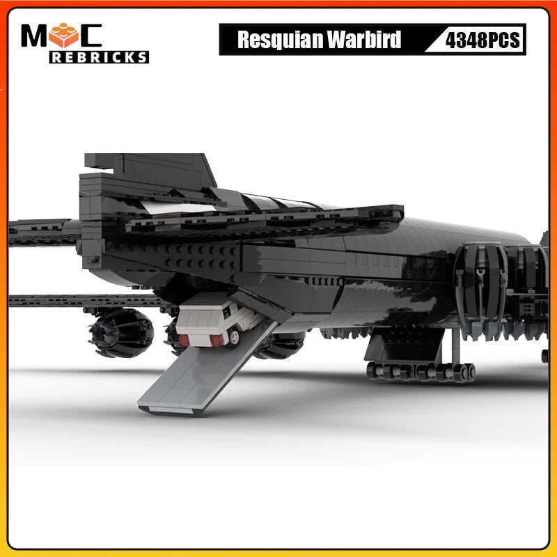 MOC NON LEGO MOC WW II Military Plane Resquian Warbird Resqusto Personal Jet MOC Building Block Model Commandaer Aircraft Bricks Toys Kid