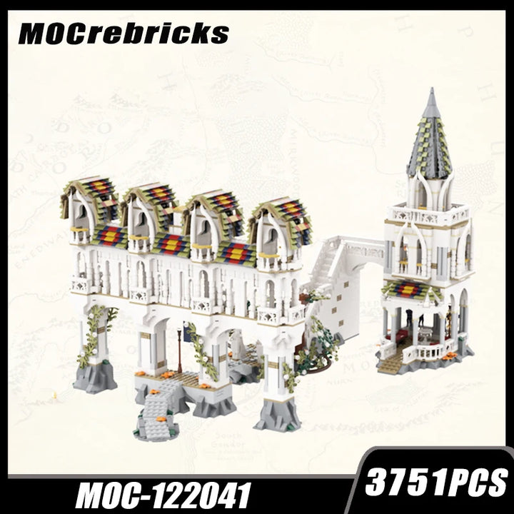 MOC NON LEGO MOC MOC Building Block Lorded The Ringsd Gates Of Imladrisd Technology Bricks Ultimate Puzzle Series Model Assembly Education Toys