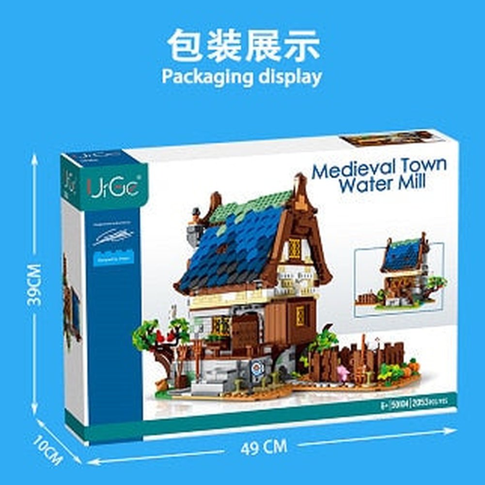 MOC NON LEGO 2724pcs Medieval Series Town Stable Model Creative Building Blocks City Horse House Bricks Diy Toys  For  Friends