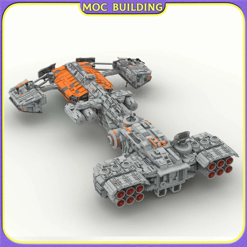 MOC NON LEGO MOC Famous Movie Series Scene Bunker Buster Building Blocks Fighter Spaceship Model DIY MOC Assembled Bricks Kids Toys