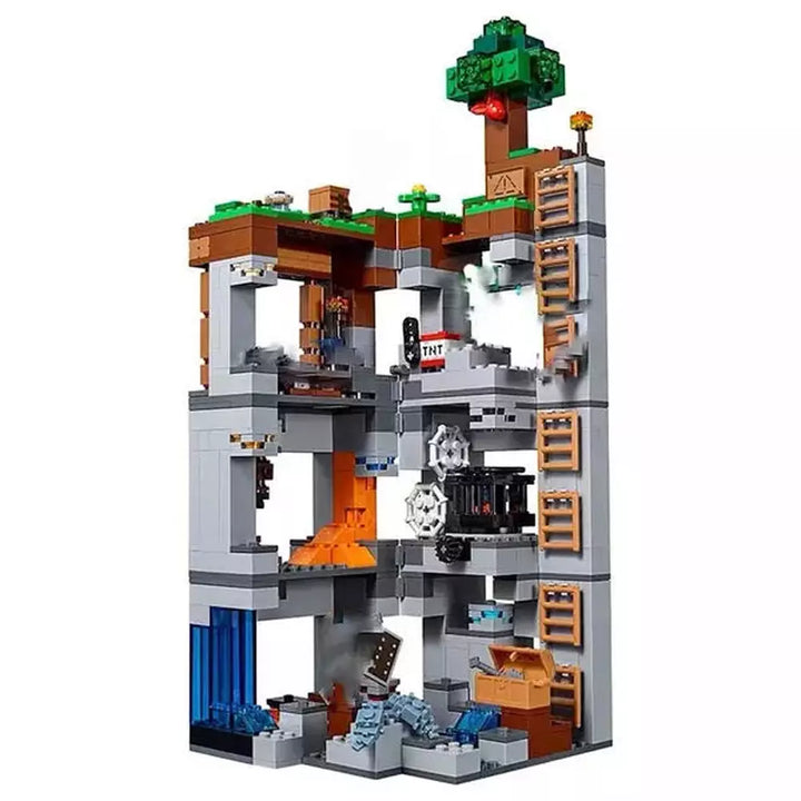 1000pcs my world Mountain cave Village building blocks chicken coop wolf nether hell portal Pig House Toys for christmas Gift Jurassic Bricks