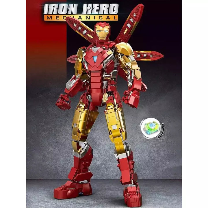 MOC  Compatible  1339 Pcs Super Hero Iron Man MK85 Mecha Tony Stark Building Blocks The Avengers Bricks  toys Kids  Adult