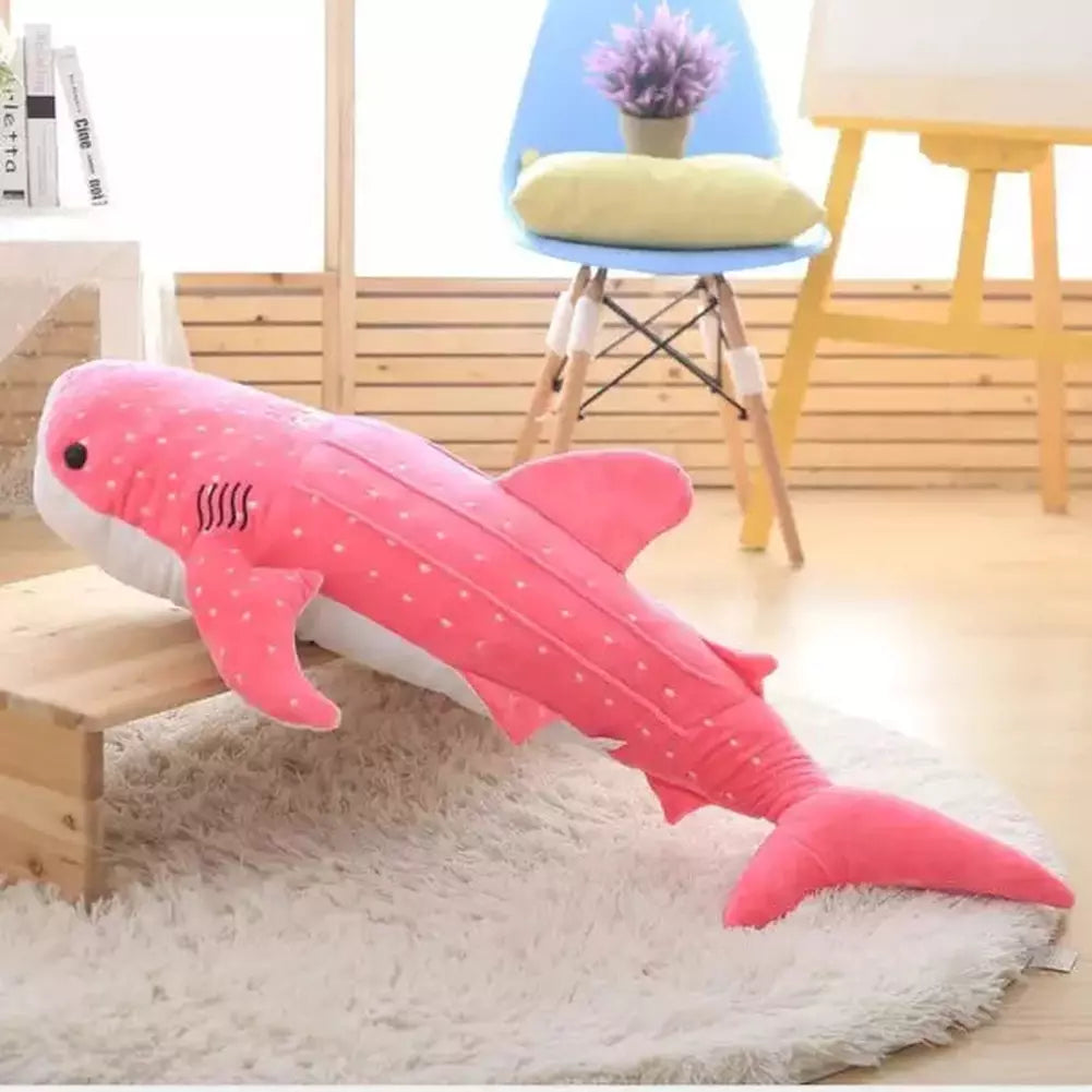Pink shark plush shop