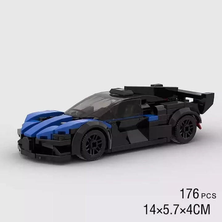 MOC NON  176PCS MOC High-Tech Bugatti Bolide Sport Car Building Blocks Racing Speed Car Model Assemble Bricks Toys  For Kids Boy