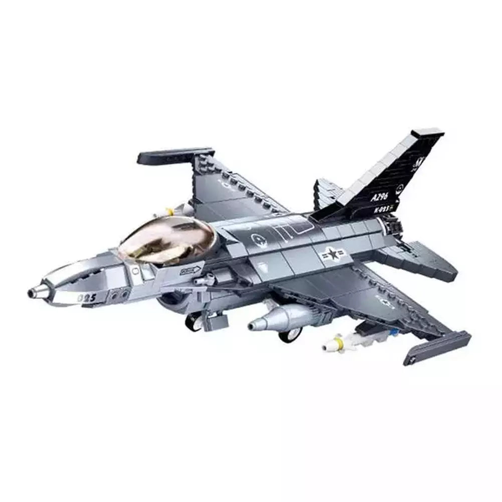 MOC NON 1802Pcs Soldier F22 Raptor Fighter F35 F18 F16 Block Set US Ai Jurassic Bricks